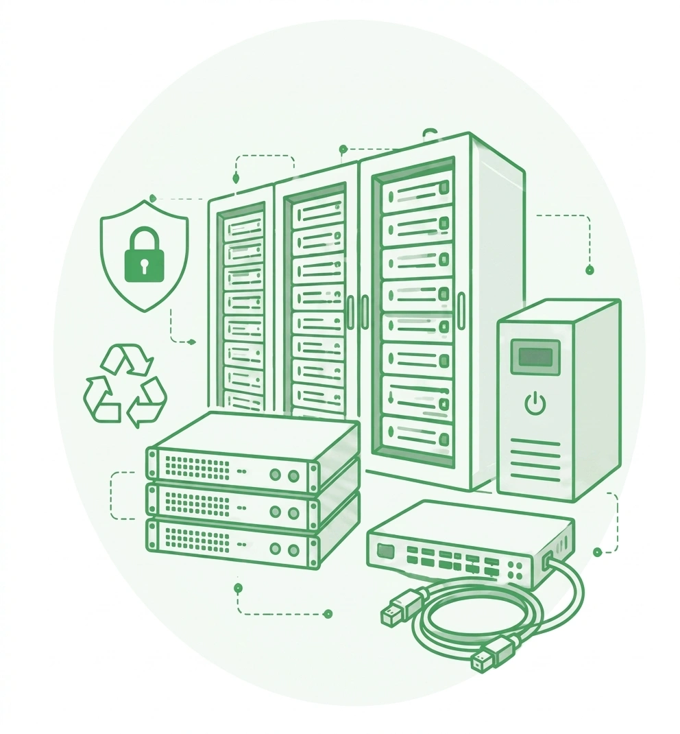 Server Rack Secure Recycling